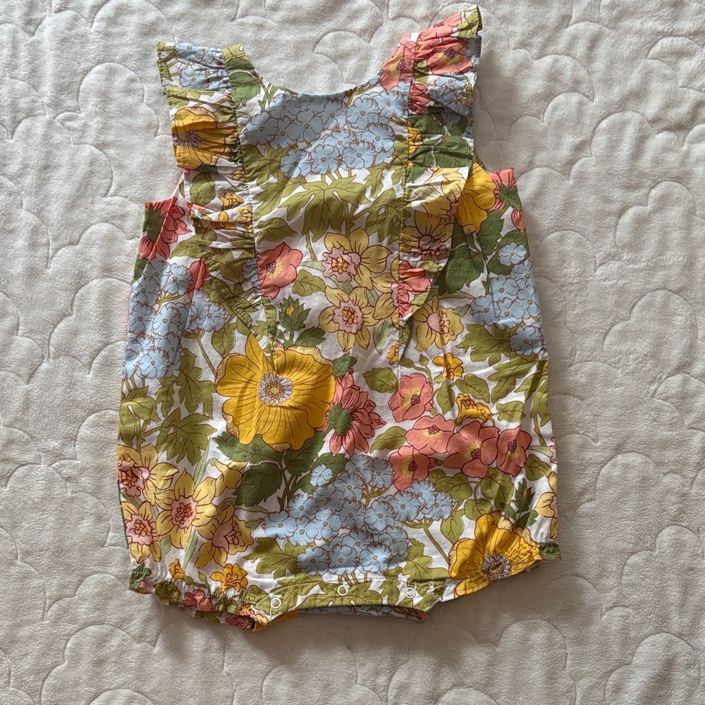 NWOT Janie and Jack Multicolor Floral Outfit